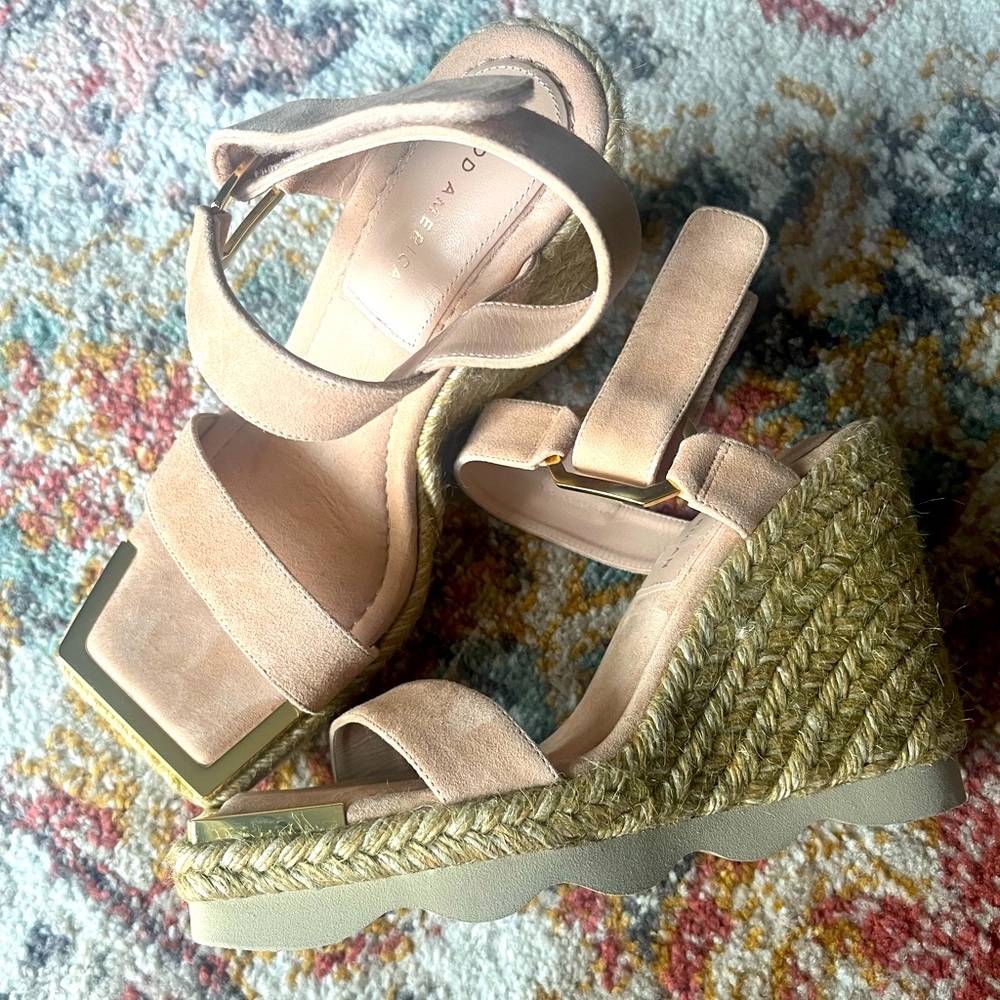 Good American Espadrille Wedge Sandal